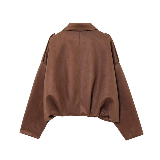 Effect Suede Fashion Pilot Imitation Temperament Jackets