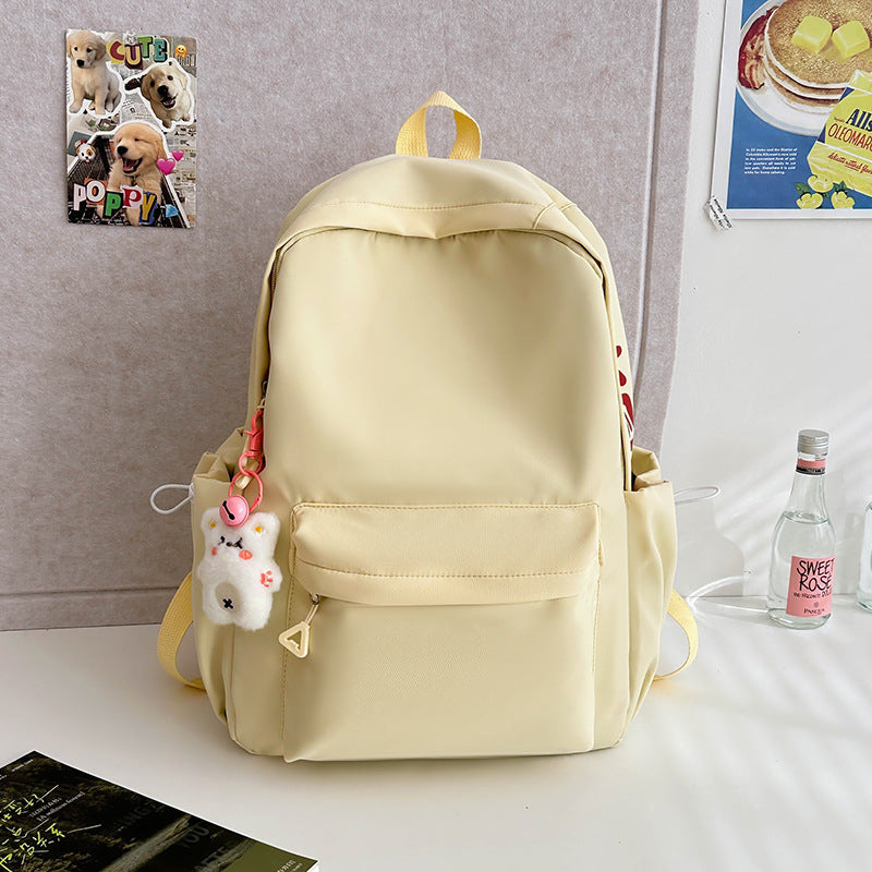 Style Simple Lettered Sweet Fresh Junior Middle School Students' Schoolbags