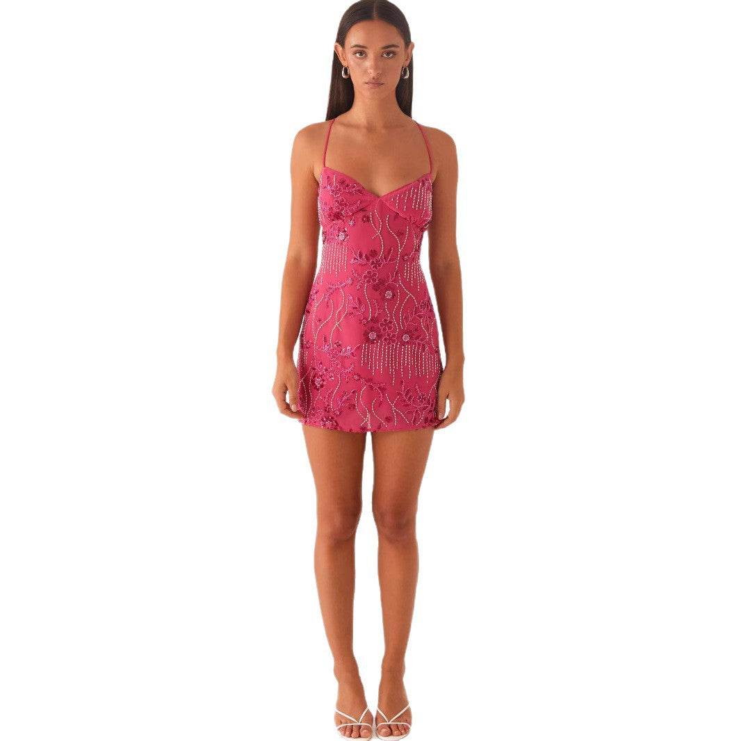 Women's Suspender Dress Summer Personality Embroidered Piece Dresses