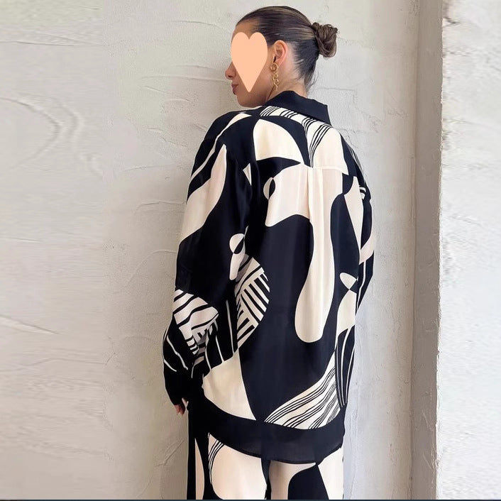 Summer Fashion Iti Casual Temperament Printed Suits