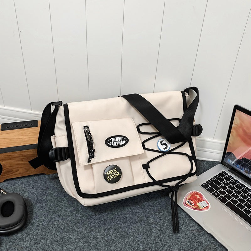 Men's Simple Fashion Campus Class Female Large Men's Messenger Bags