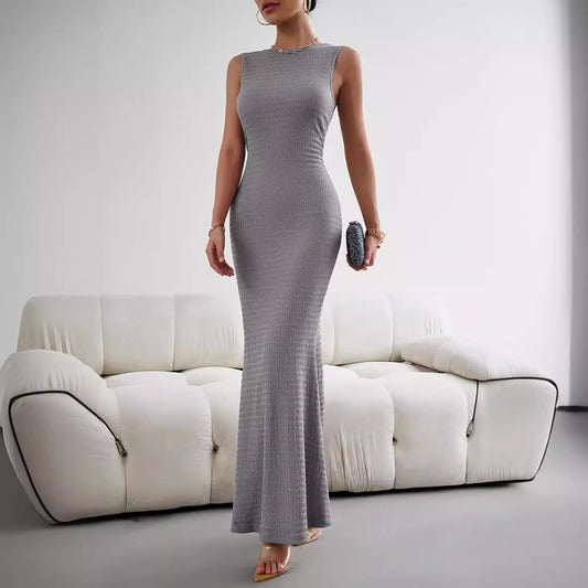 Classy Women's Retro Gentle Style Sleeveless Dress