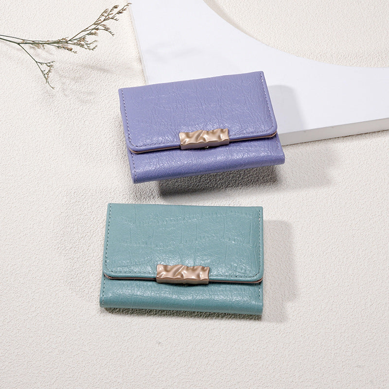Women's Korean Style Solid Color Simple Ladies Wallets