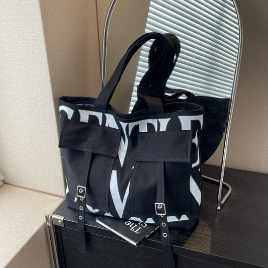 Women's Large Capacity Canvas Fashion Commuter Shoulder Bags