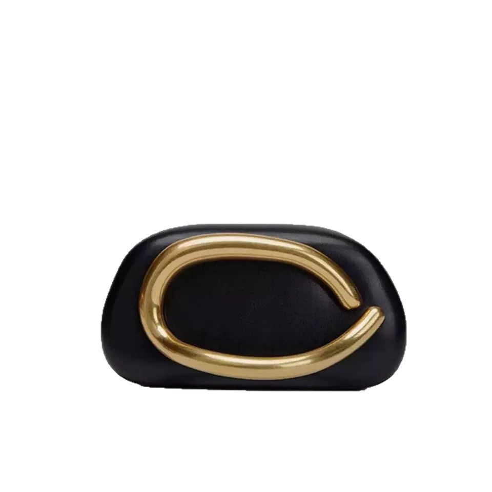 Elegant Women's Spring Golden Pearlescent Effect Evening Bags