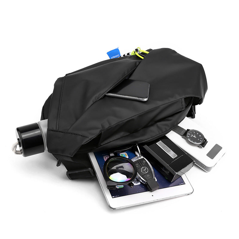 Men's Shirt Fashion Leisure Cool Popular Locomotive Men's Chest Bags