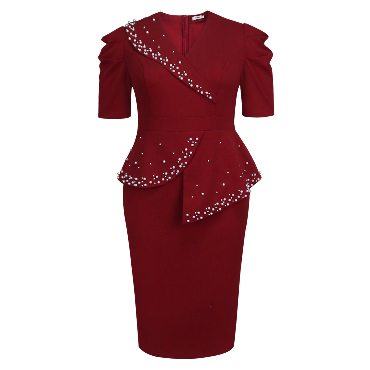 Women's Glamorous Large Ruffled Slimming Dress Dresses