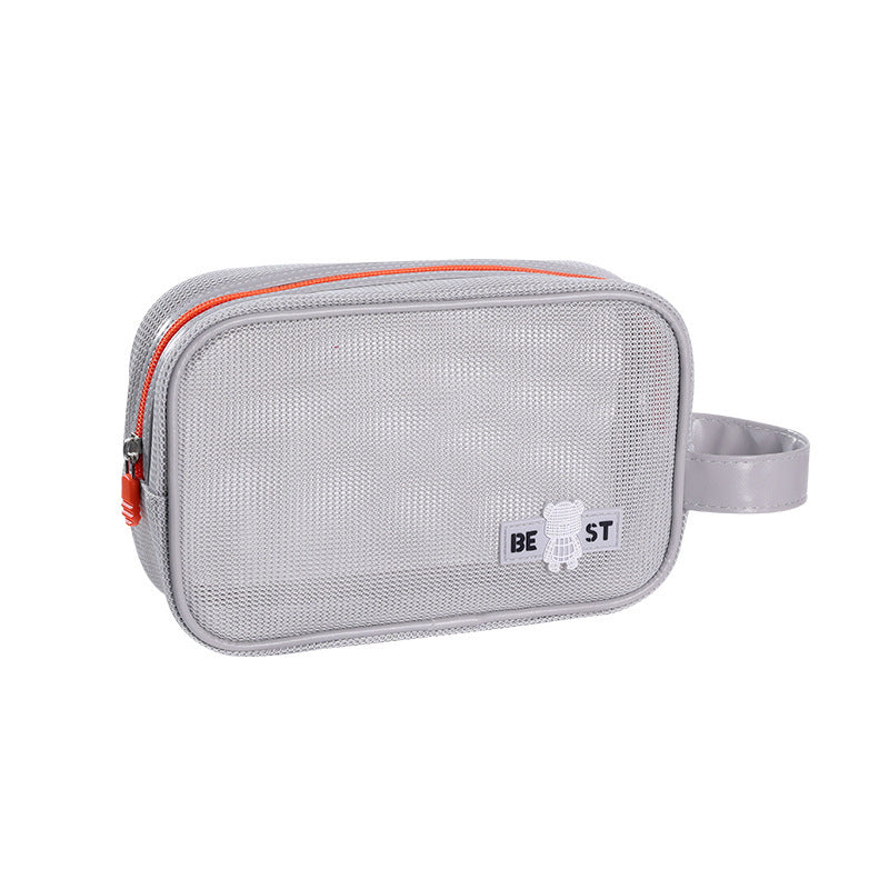 Holiday Grid Portable Toiletry Beach Storage Large Cosmetic Bags