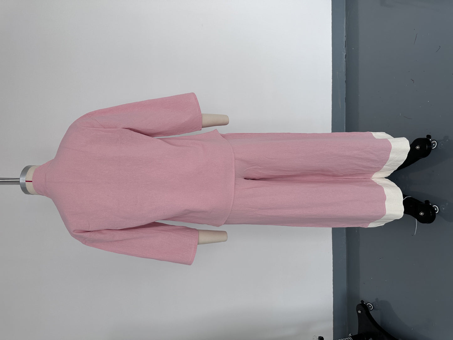 Women's Linen French Style Sleeve Shirt Wide Leg Fashion Casual Suit