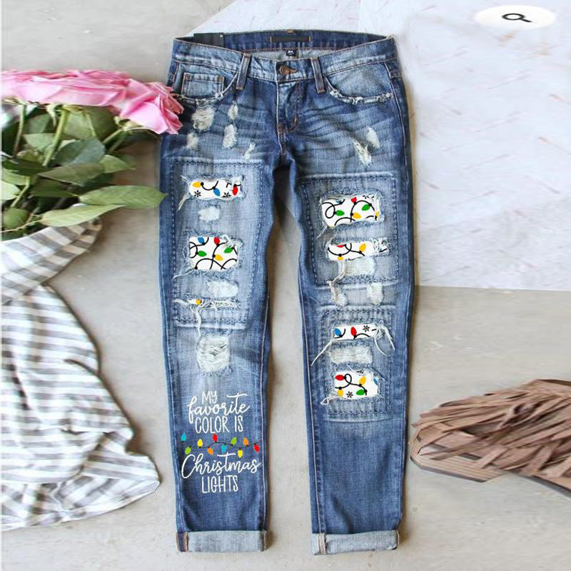 Women's Popular Casual Slimming Wear Denim Jeans