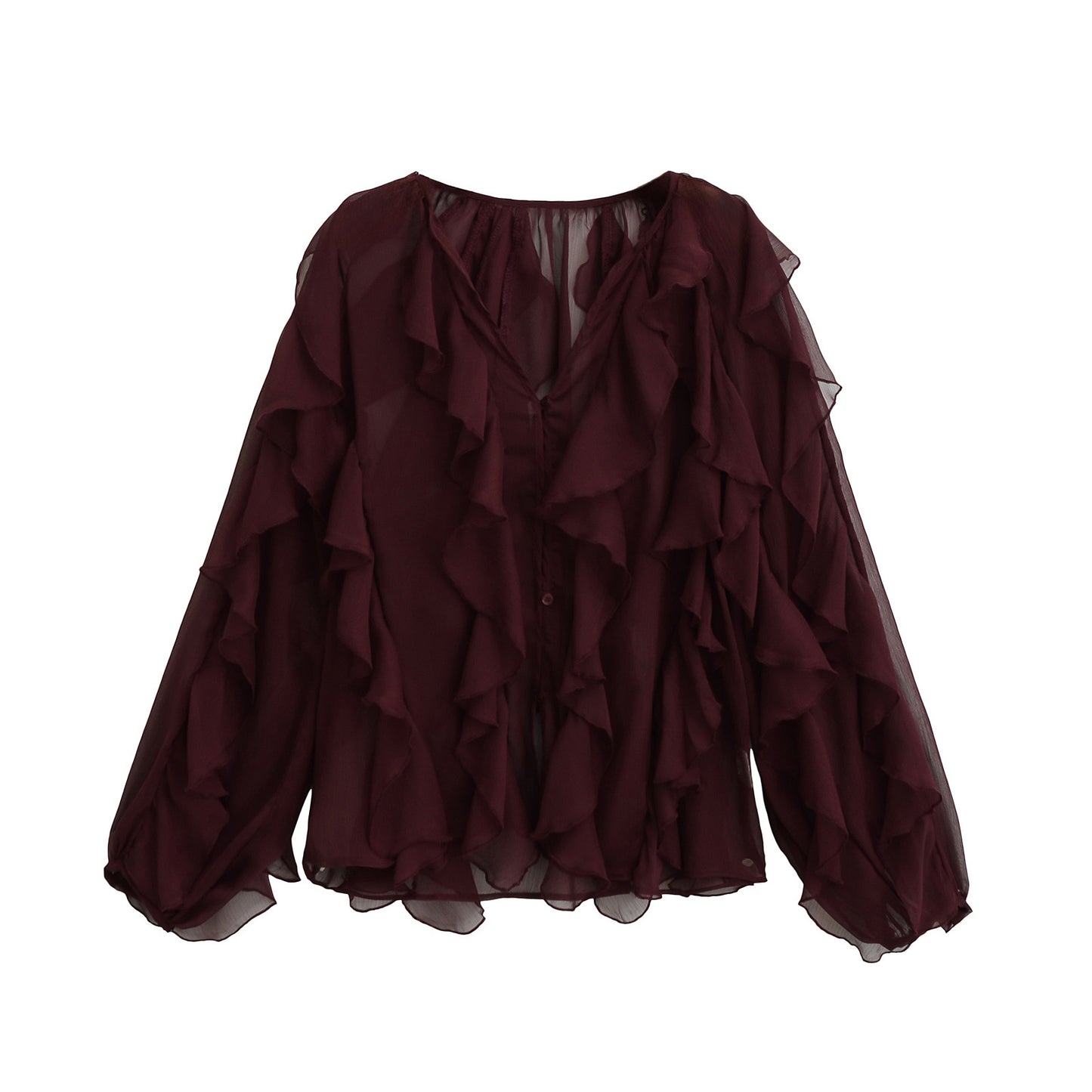 Women's New Classic Laminated Decoration Shirt Blouses