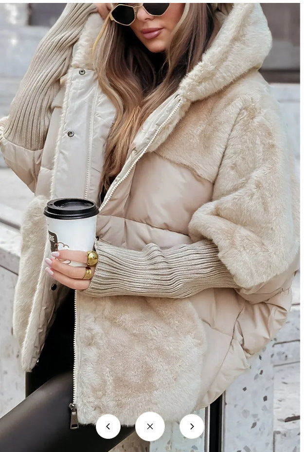 Women's Pretty Loose Stitching Down Cotton Jackets