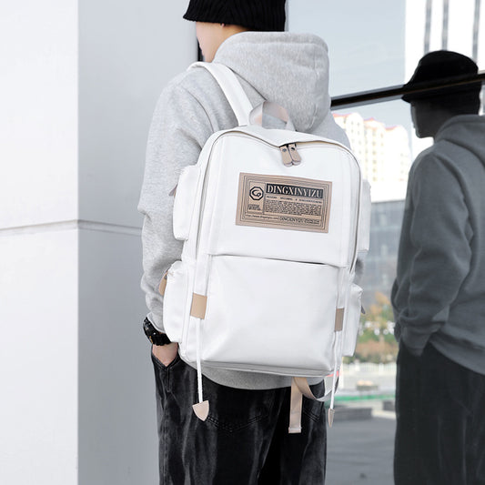 Men's Junior High College Trendy Large Capacity Backpacks