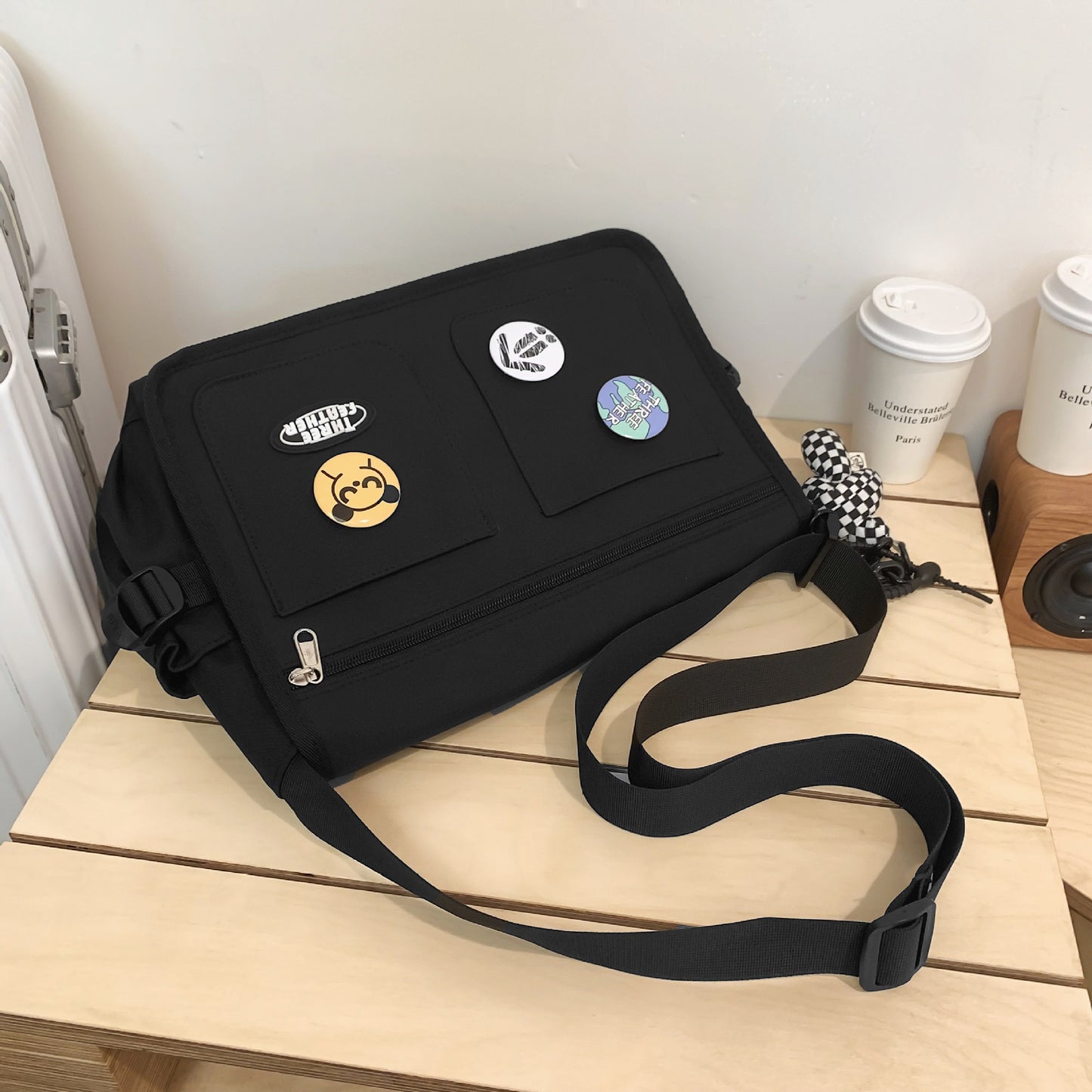 Men's Single Style Tuition Fashion Portable Simplicity Men's Shoulder Bags