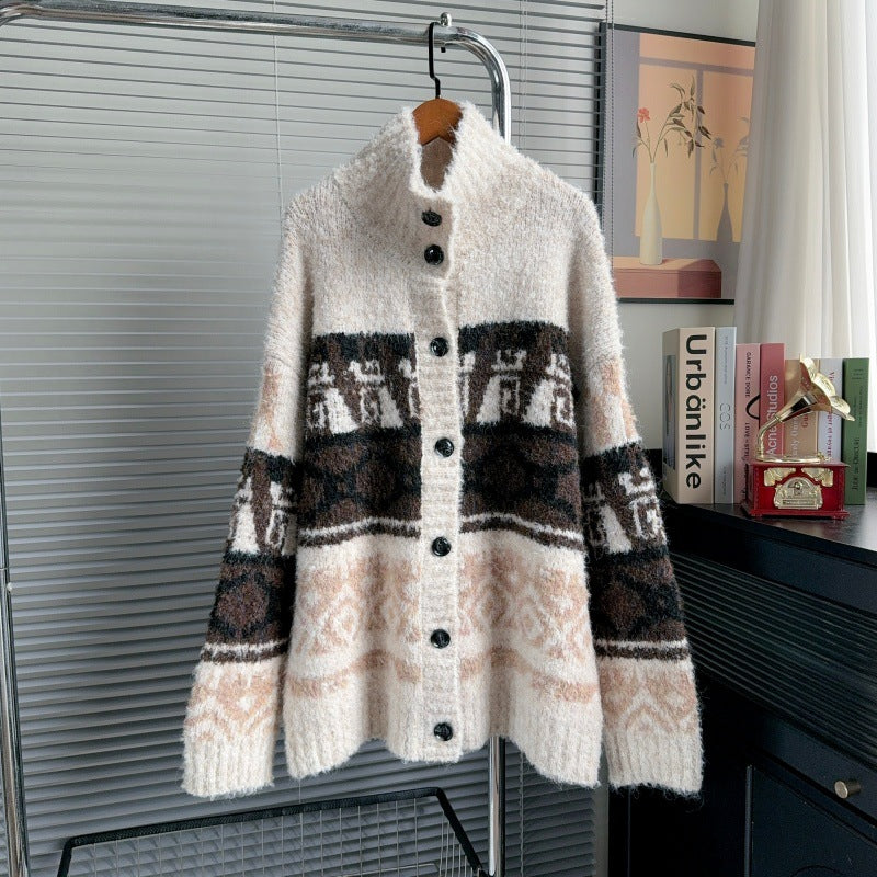 Women's Idle Style High Neck Thickened Outdoor Coats