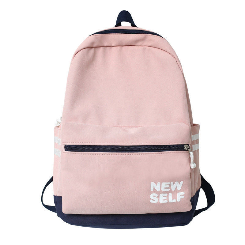 Women's Summer Korean Style Simple Junior Large Backpacks