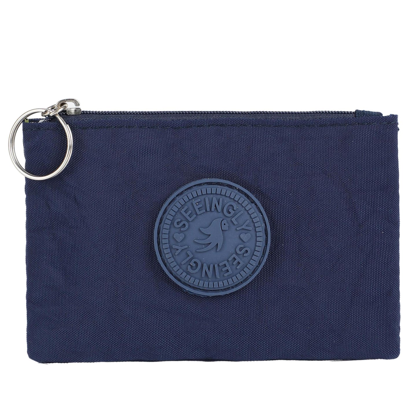 Cool Glamorous Zipper Nylon Solid Color Card Holder