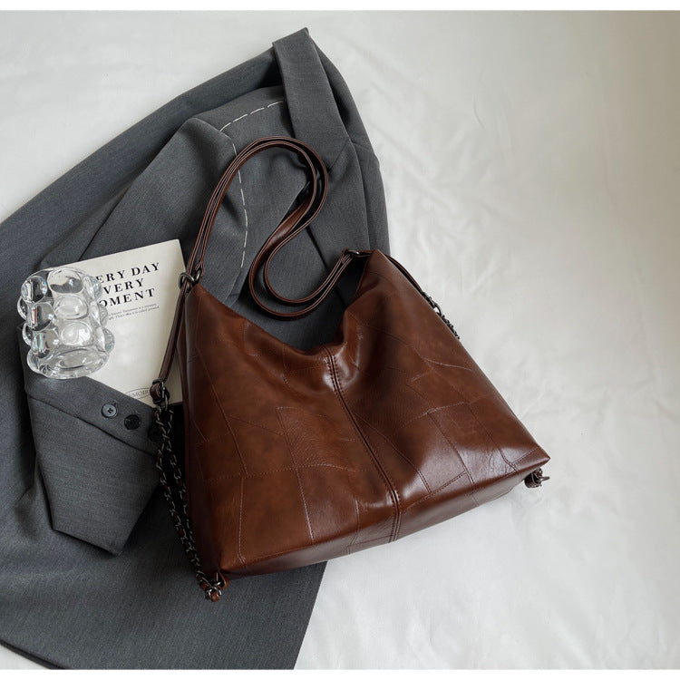 Minority Large Capacity Soft Surface High Sense Shoulder Bags