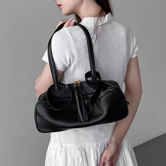 Women's Pattern Bowling Large Capacity Boston Pillow Armpit Bags