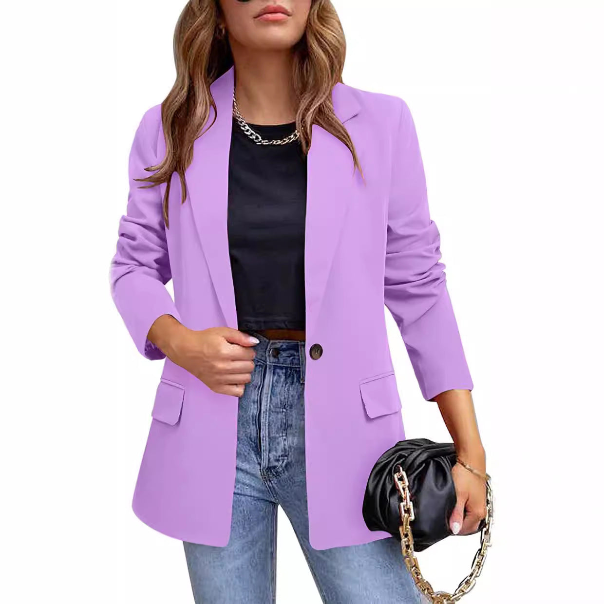 Women's Fashionable Spring Style Elegant Spandex Long-sleeved Suits