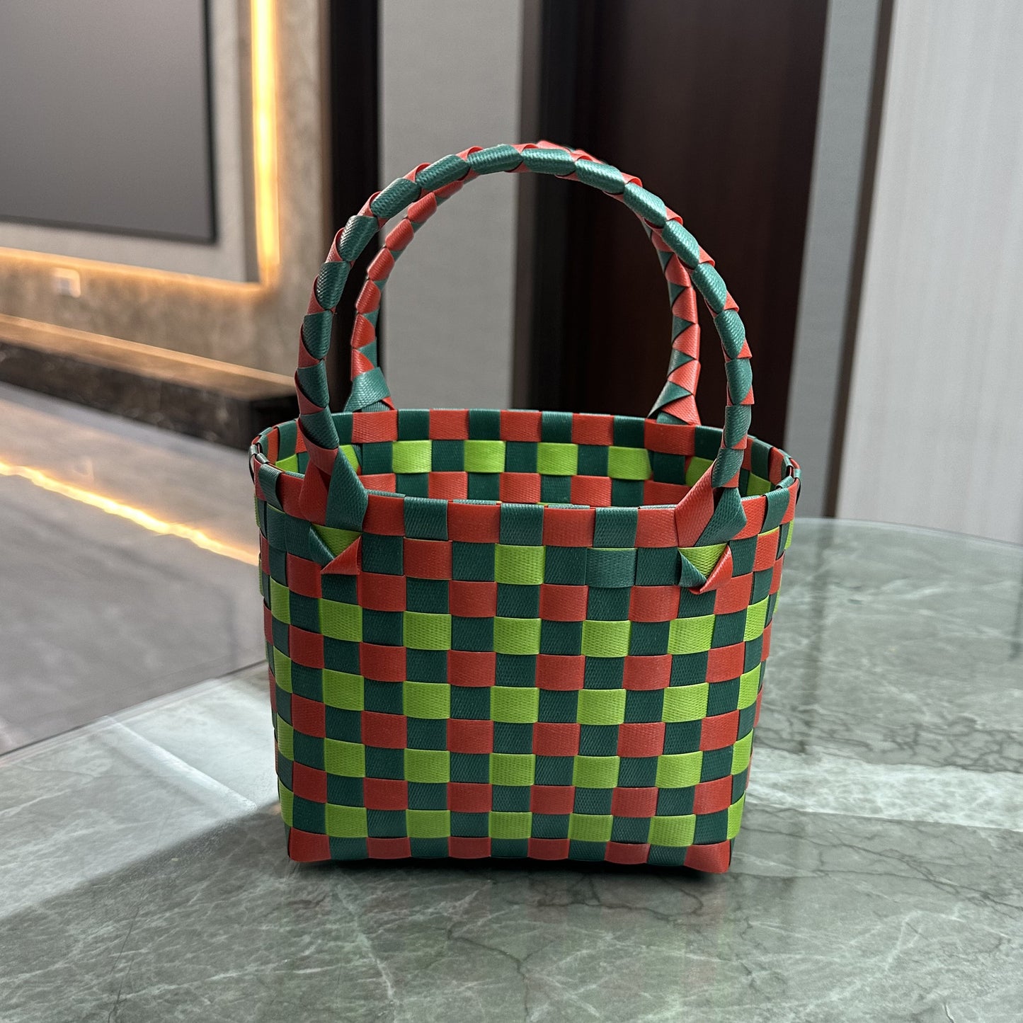 Women's Fried Street Woven Hand Gift Basket Handbags