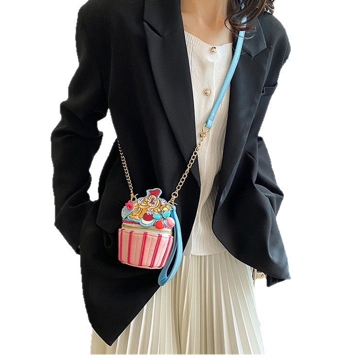 Shape Sweet Cute Good-looking Color Matching Crossbody Bags