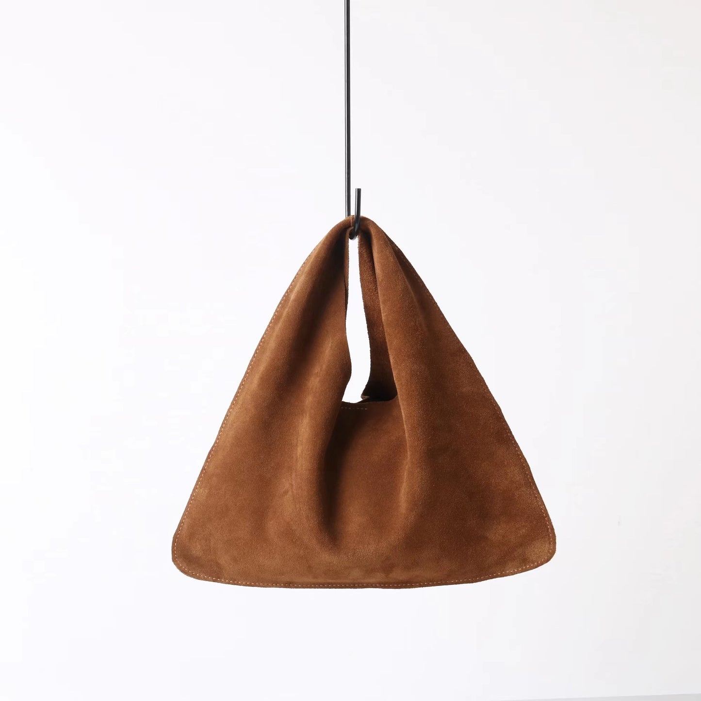 Matte Cowhide Triangle Fashion Hand Retro Bags