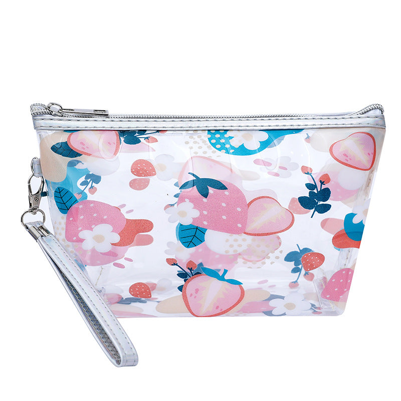Stylish Copyright Figure Fruit Buggy Transparent Cosmetic Bags