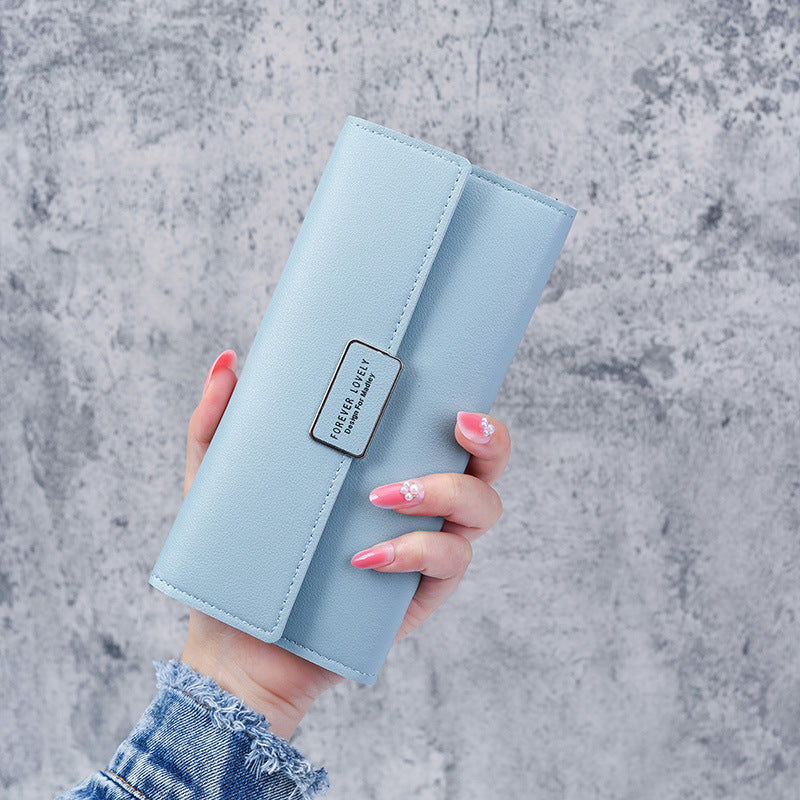 Unique Long Multifunctional Multiple Slots Zipper Ladies Wallets