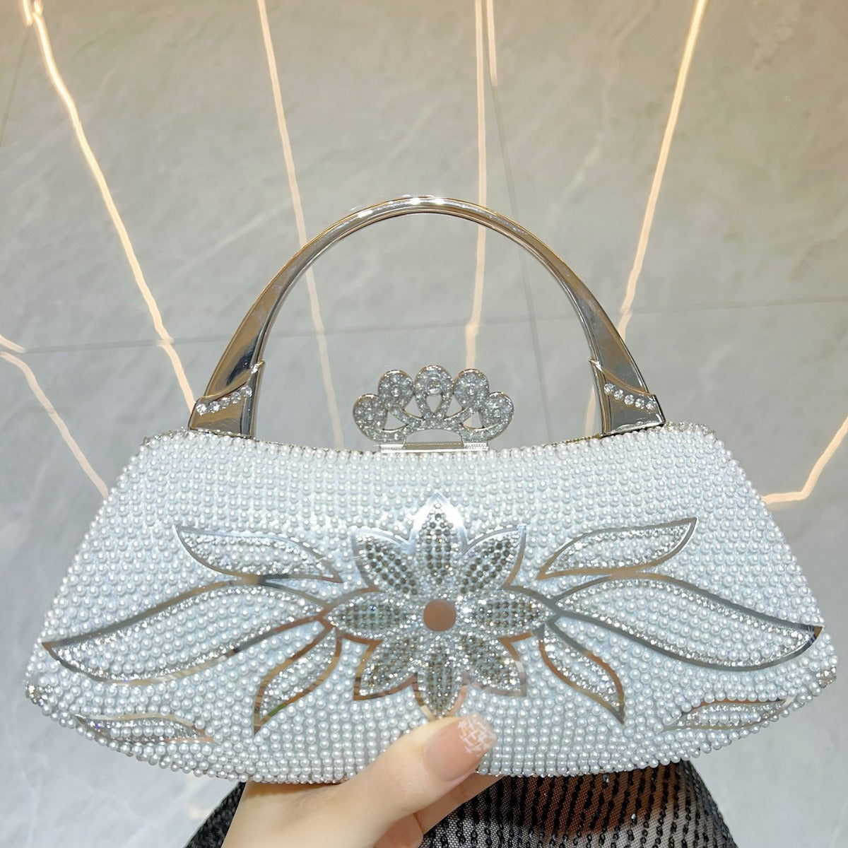 Pretty Flower Hand High Sense Banquet Handbags