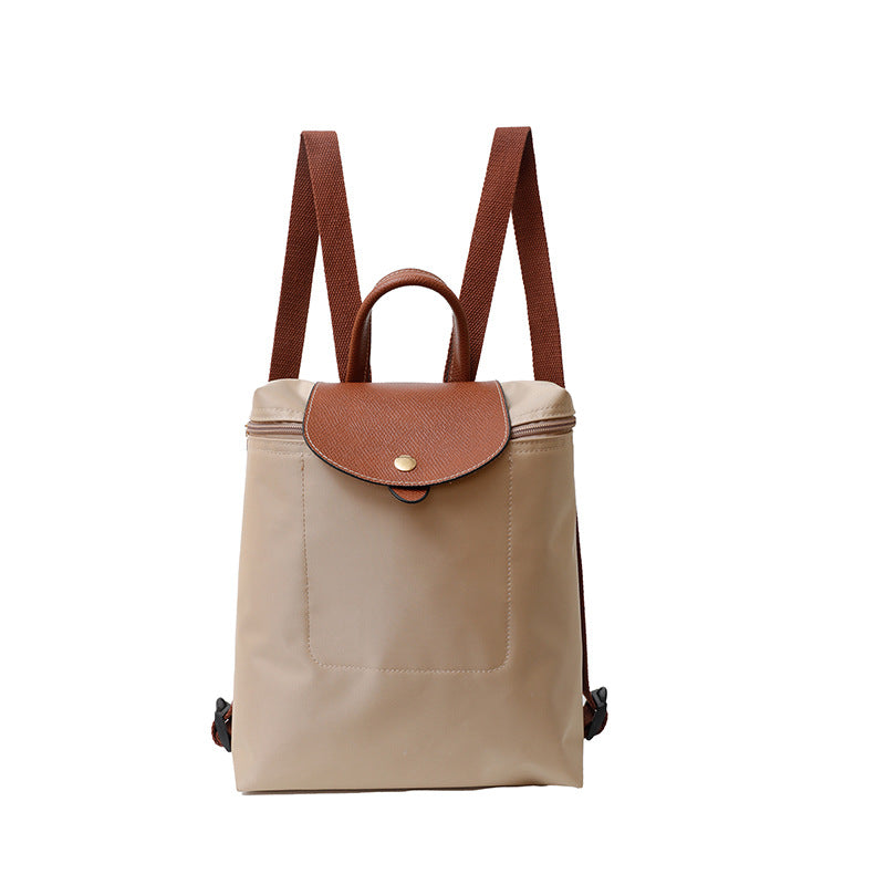 Women's Simple Lightweight Nylon Waterproof Fashion Commuter Backpacks