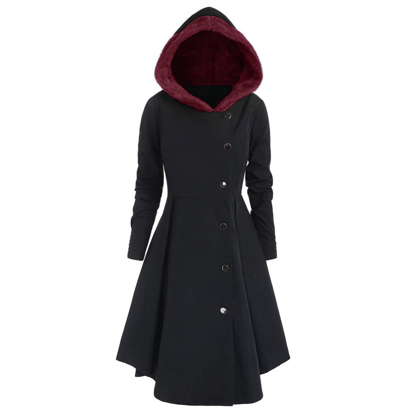 Women's Halloween Woolen Christmas Clothes Elegant Trench Coats