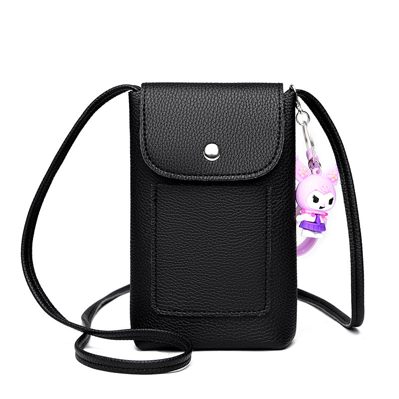 Women's Slouchy Mobile Shopping Walking Mini Phone Bags