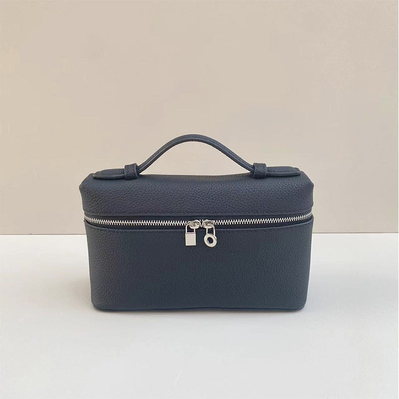 Women's Genuine Leather Macaron Color Series Litchi Handbags