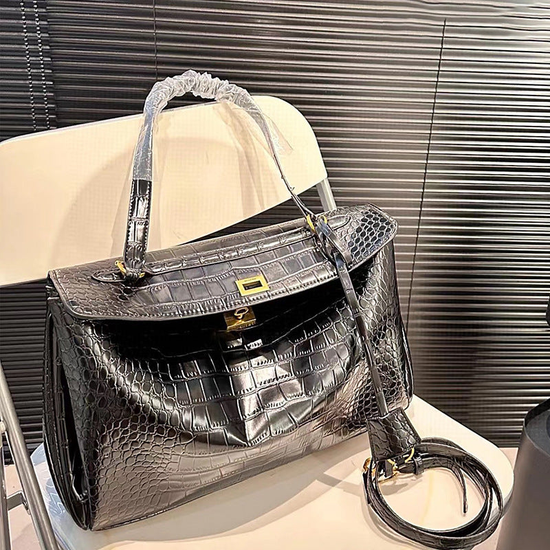 Women's Genuine Leather Neutral Single Portable Bags