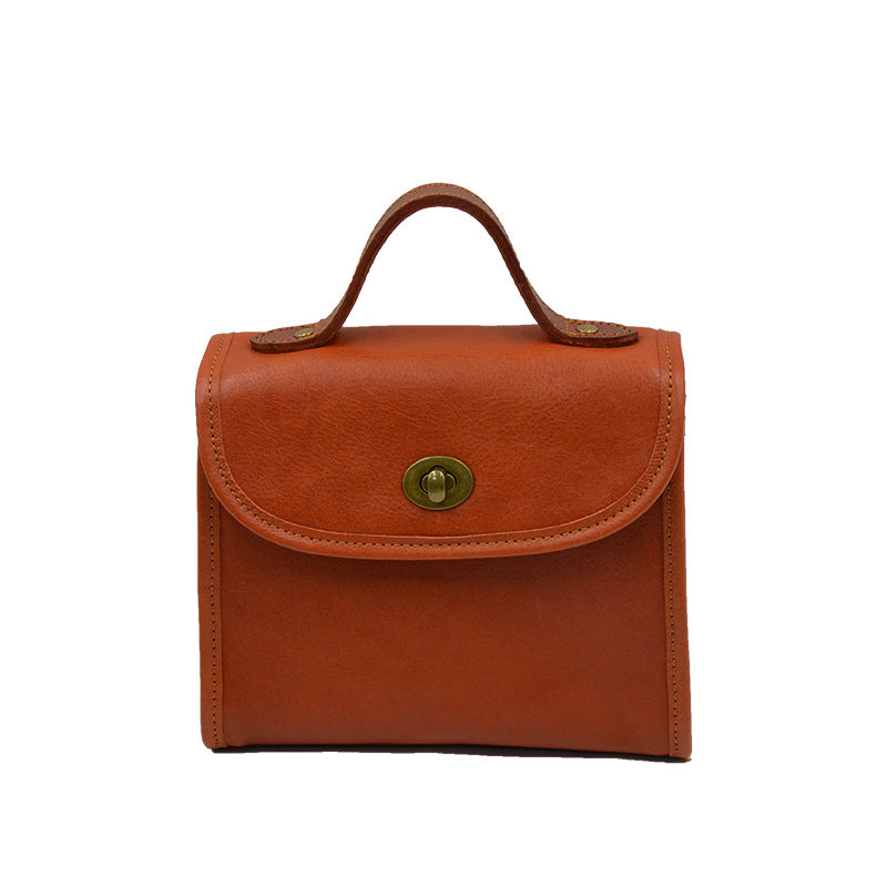 Women's Layer Cowhide Leather Niche High-grade Crossbody Bags