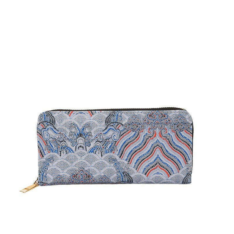 Pattern Series Long Large Capacity Zipper Ladies Wallets