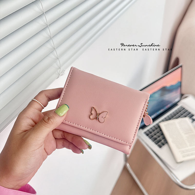 Women's Glamorous Short Fresh Bow Cute Ladies Wallets