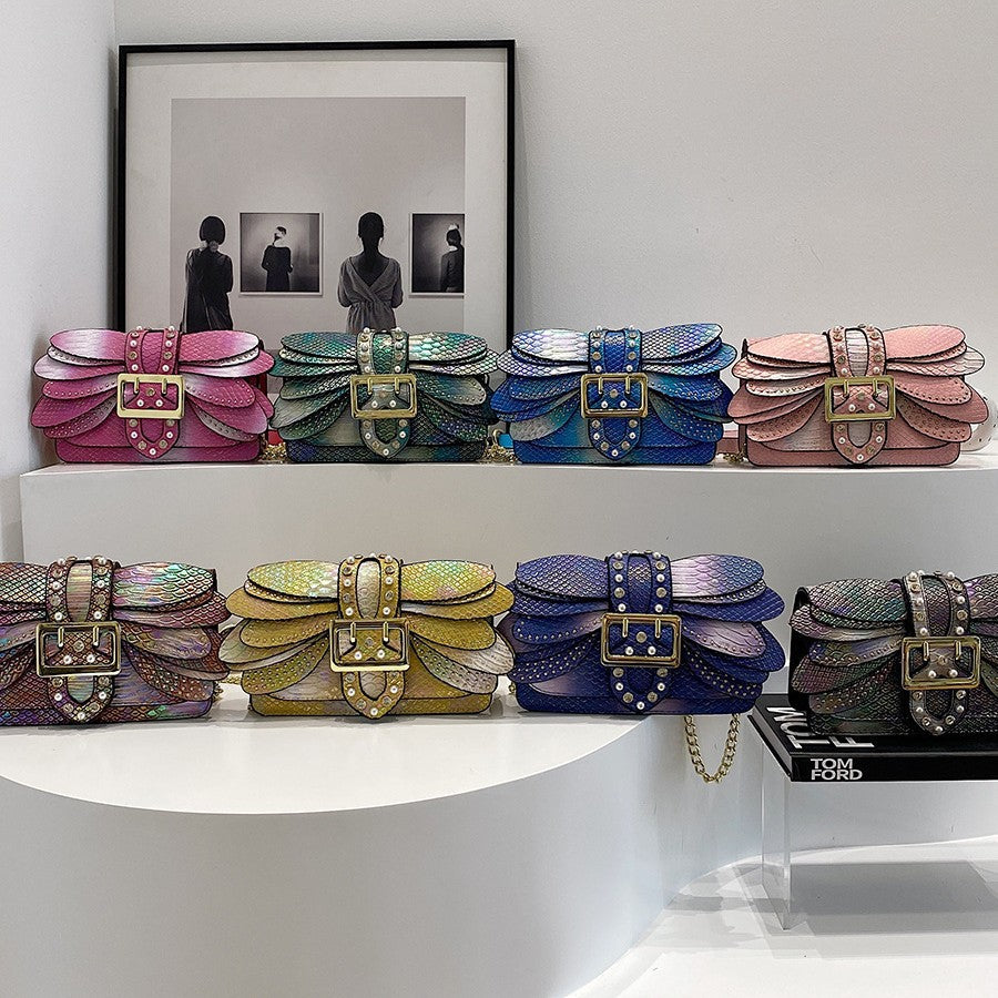 New Women's Vintage Chain Snake Pattern Bags