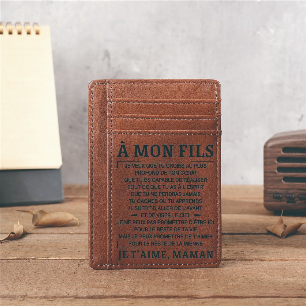 Men's Pocket Bank Credit Laser Engraving Card Holder