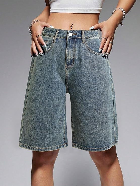 Women's Trendy Fashionable Wide Leg Casual Straight Women's Jeans
