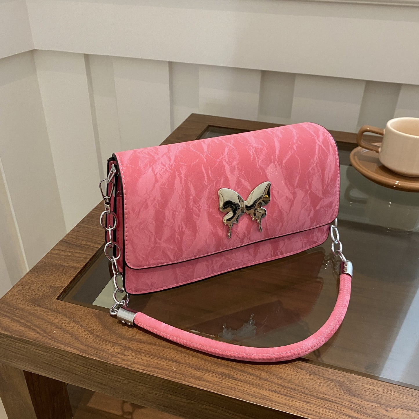 Women's Popular Summer Bow Chain Fashionable Stylish Armpit Bags