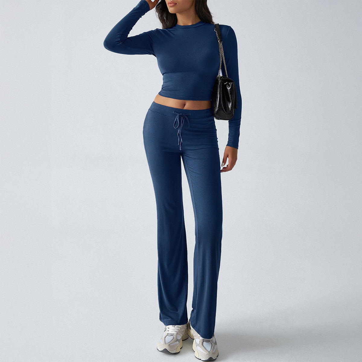 Women's Sports Yoga Long Sleeve T-shirt Solid Suits