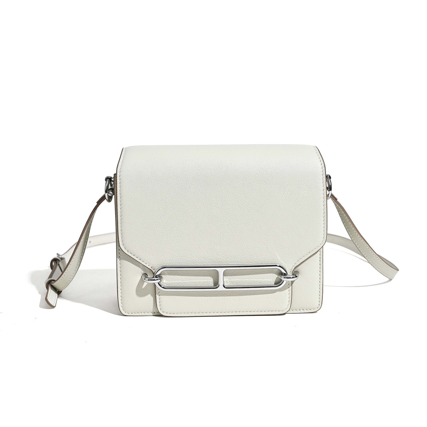 Attractive First Layer Cowhide Retro Temperament Small Square Bags