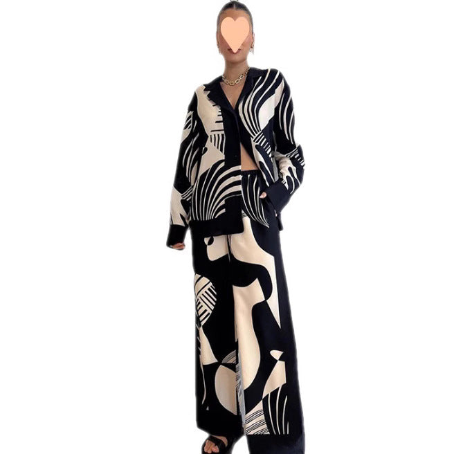 Summer Fashion Iti Casual Temperament Printed Suits