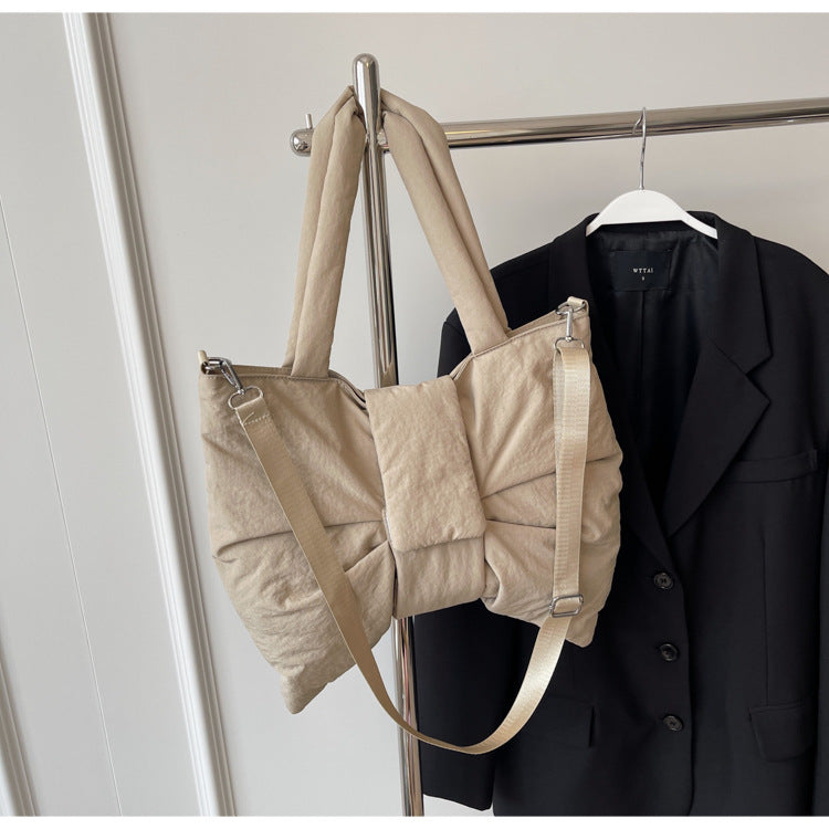Korean Style Personalized Bow Cloth Canvas Crossbody Bags