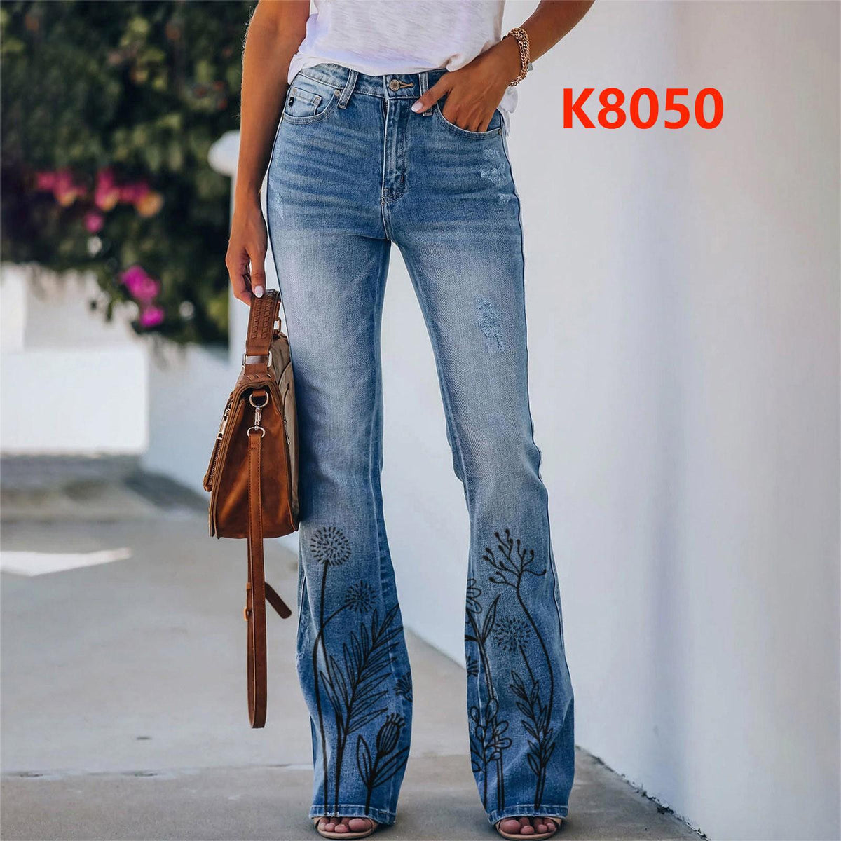 Women's Imitation Fashion Casual Trousers Thin Women's Jeans