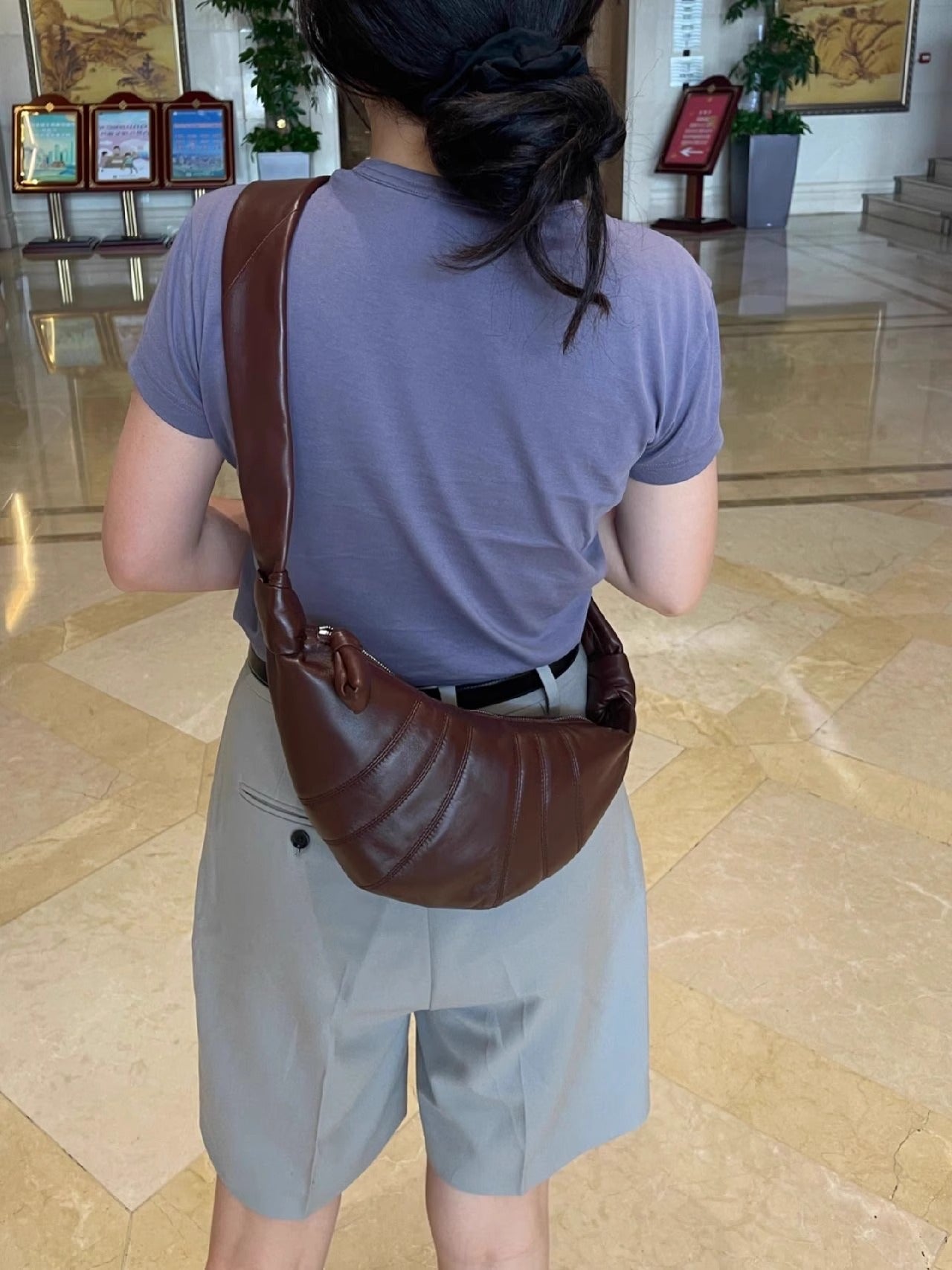 Women's Croissant Sheepskin Niche French Style Dumpling Bags