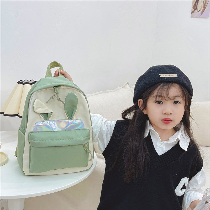 Nylon Trendy Polyester Ultra Light Cartoon Kindergarten School Bags
