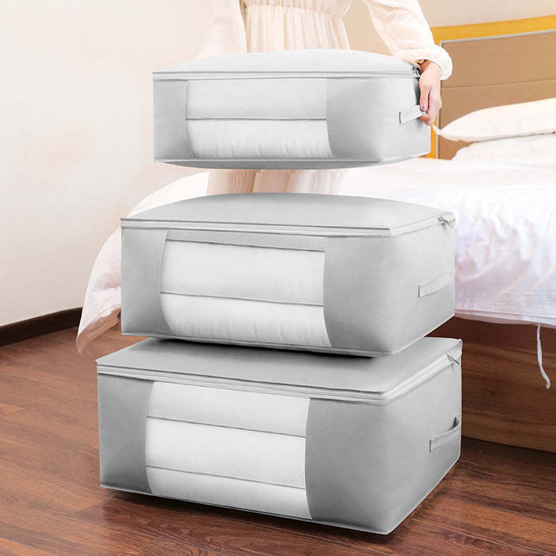 Box Household Transparent Visual Fabric Quilt Travel Bags